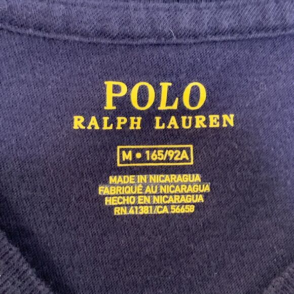 Polo Ralph Lauren Girls T- Shirt Knit Dress Size M Navy White Stripe Short Sleev - Picture 5 of 14